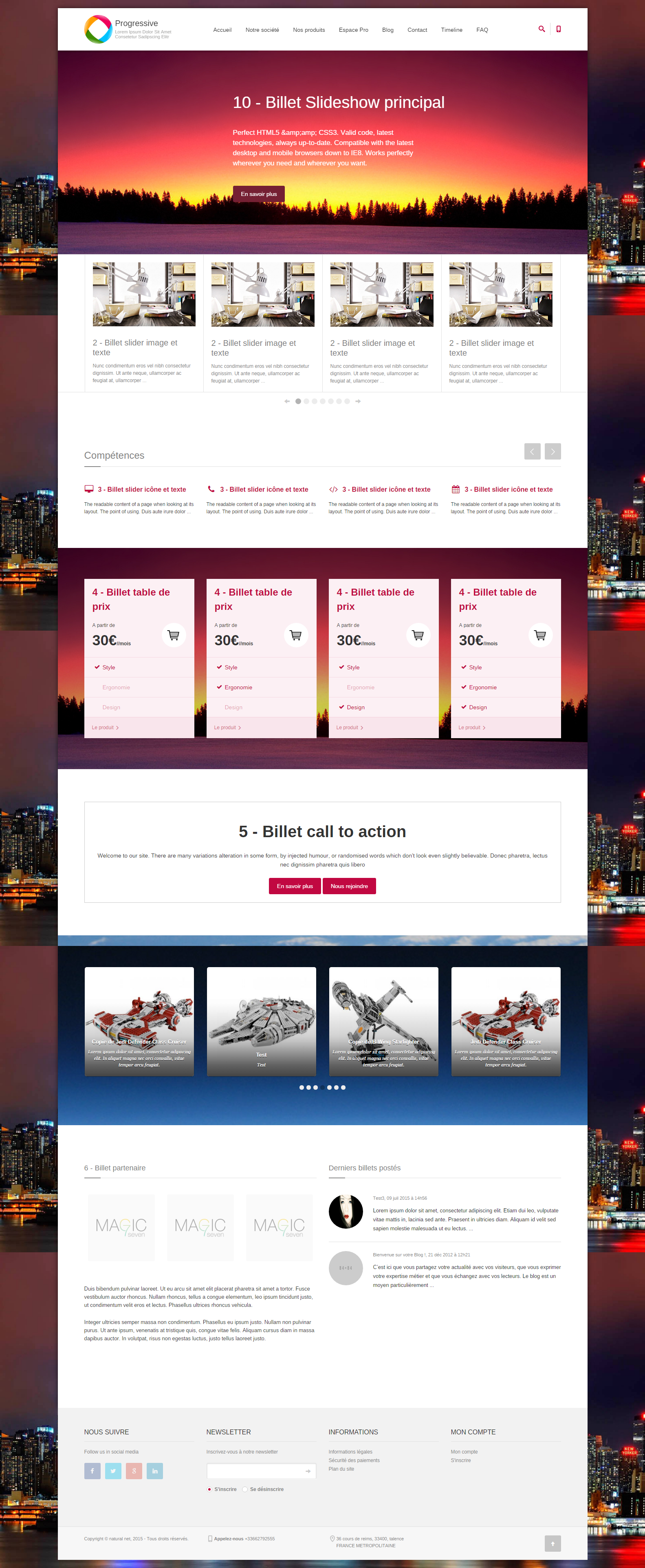 Progressive - Full Responsive Template pour Kiubi